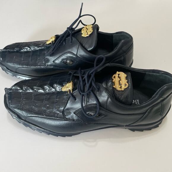 Studio Belvedere Hornback/Calf Men’s Size 10 Shoes Night Blue main image 3
